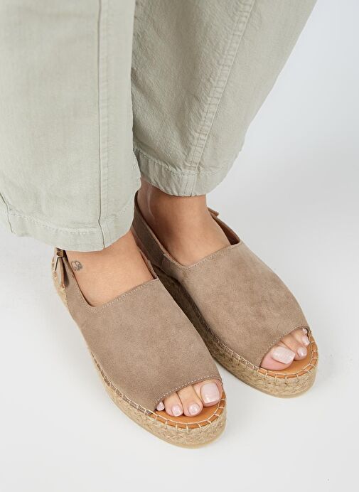 Manijero Vizon Kadın Süet Sandalet MNJ.007.01 - Görsel 4