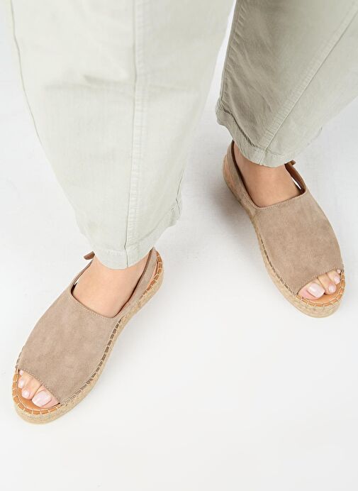 Manijero Vizon Kadın Süet Sandalet MNJ.007.01 - Görsel 9