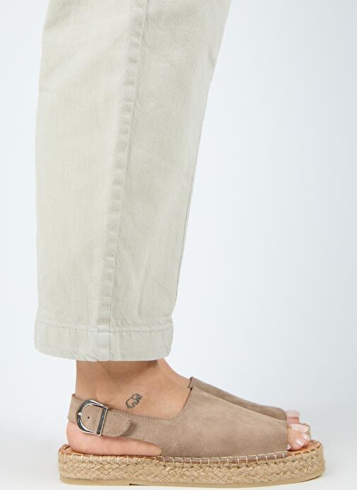 Manijero Vizon Kadın Süet Sandalet MNJ.007.01 - Görsel 3