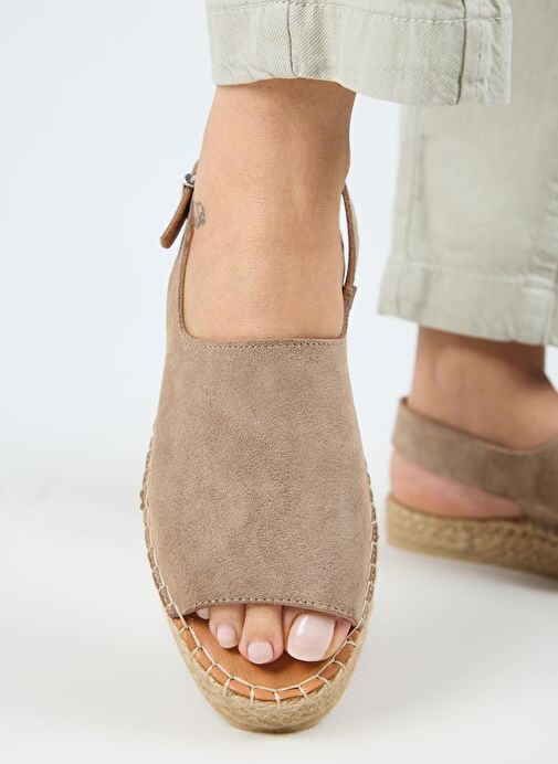 Manijero Vizon Kadın Süet Sandalet MNJ.007.01 - Görsel 7