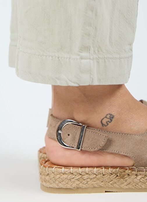 Manijero Vizon Kadın Süet Sandalet MNJ.007.01 - Görsel 5