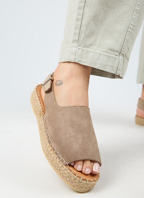 Manijero Vizon Kadın Süet Sandalet MNJ.007.01 - Görsel 6