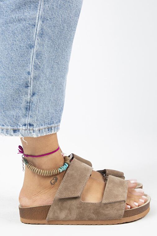 Manijero Vizon Kadın Süet Terlik MNJ.009.01 - Görsel 3