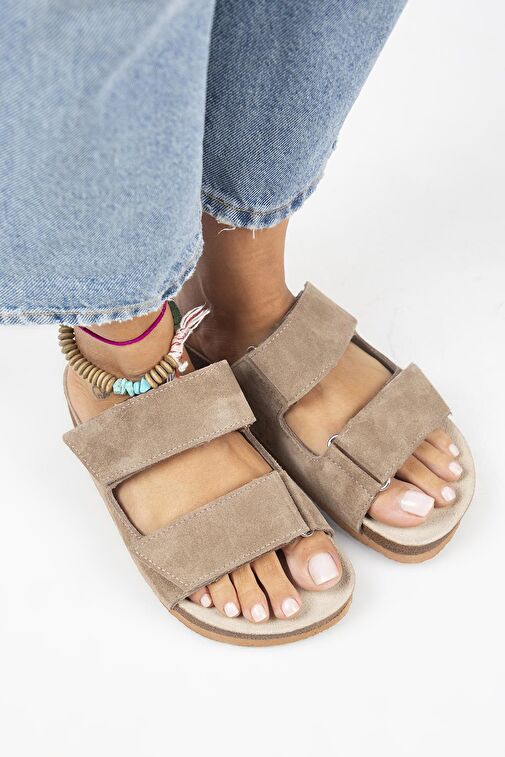 Manijero Vizon Kadın Süet Terlik MNJ.009.01 - Görsel 4