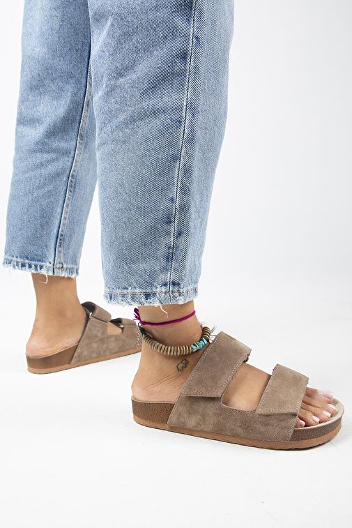 Manijero Vizon Kadın Süet Terlik MNJ.009.01 - Görsel 7