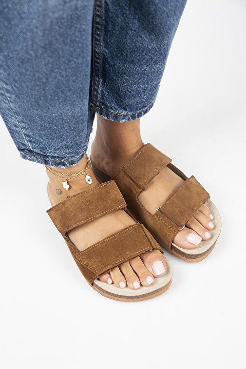 Manijero Taba Kadın Süet Terlik MNJ.009.02 - Görsel 5