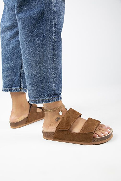 Manijero Taba Kadın Süet Terlik MNJ.009.02 - Görsel 8