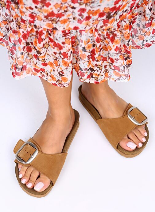 Manijero Taba Kadın Deri Terlik MNJ.022.05 - Görsel 3