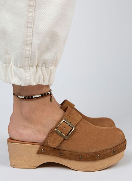 Manijero Taba Kadın Süet Terlik MNJ.024.03 - Görsel 2