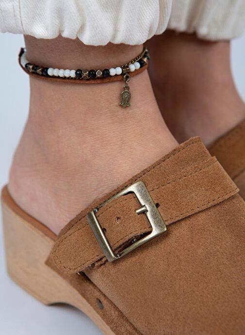 Manijero Taba Kadın Süet Terlik MNJ.024.03 - Görsel 7