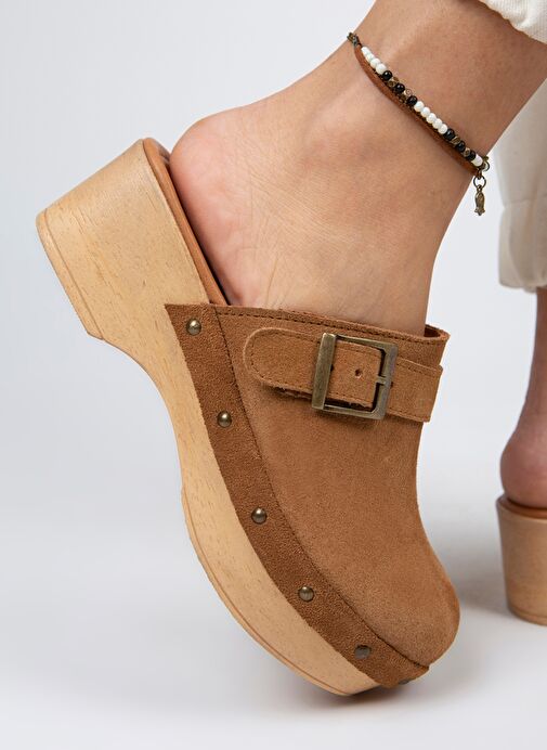 Manijero Taba Kadın Süet Terlik MNJ.024.03 - Görsel 3