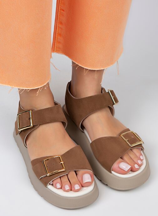 Manijero Taba Kadın Deri Sandalet MNJ.032.05 - Görsel 5