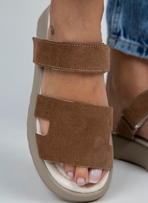 Manijero Taba Kadın Süet Terlik MNJ.031.11 - Görsel 5