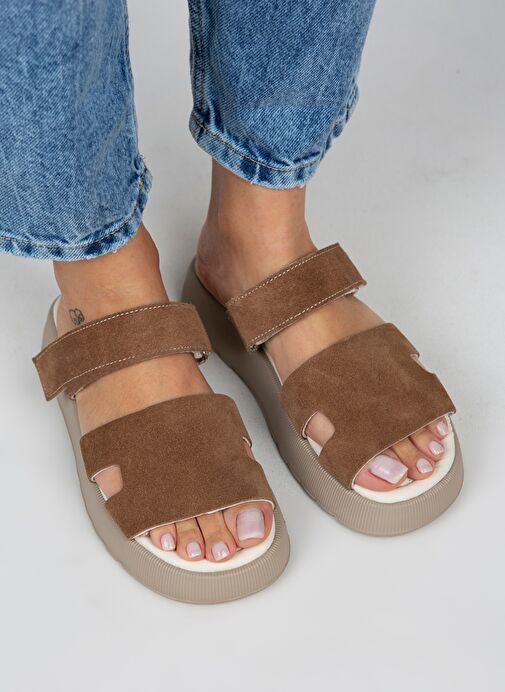 Manijero Taba Kadın Süet Terlik MNJ.031.11 - Görsel 3