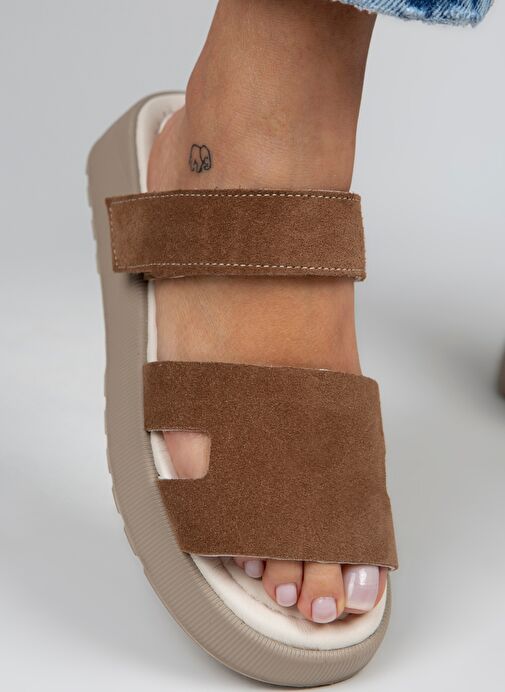 Manijero Taba Kadın Süet Terlik MNJ.031.11 - Görsel 7