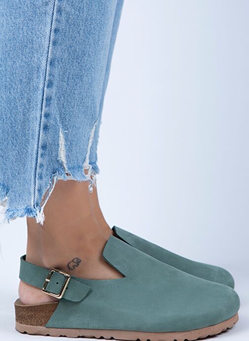 Manijero Manijero Yeşil Gold Yeşil Kadın Deri Sandalet MNJ.076.03 Boyner'de! Yeşil Gold - 3. görsel