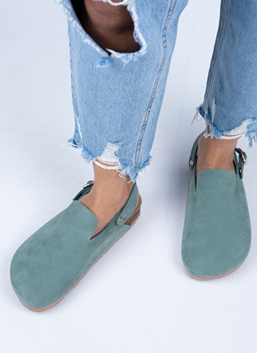 Manijero Manijero Yeşil Gold Yeşil Kadın Deri Sandalet MNJ.076.03 Boyner'de! Yeşil Gold - 7. görsel