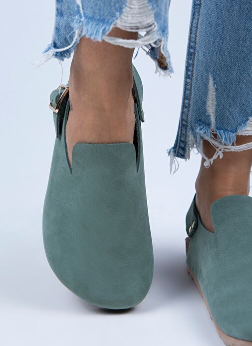 Manijero Manijero Yeşil Gold Yeşil Kadın Deri Sandalet MNJ.076.03 Boyner'de! Yeşil Gold - 2. görsel