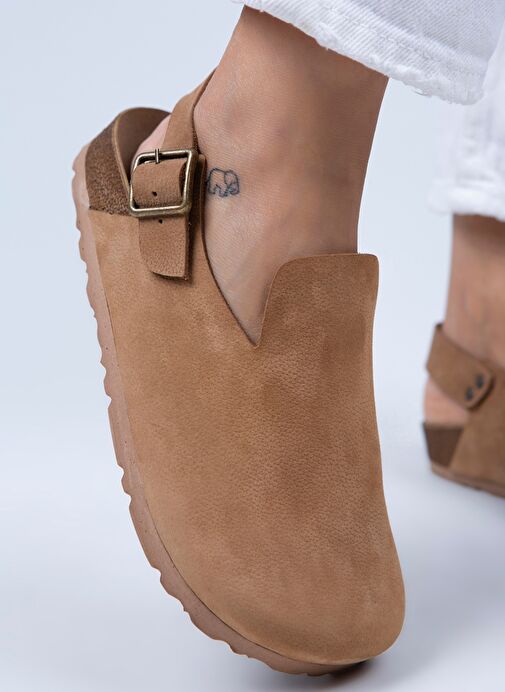 Manijero Taba Kadın Deri Sandalet MNJ.076.10 - Görsel 6