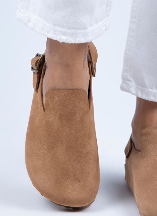 Manijero Taba Kadın Deri Sandalet MNJ.076.10 - Görsel 7