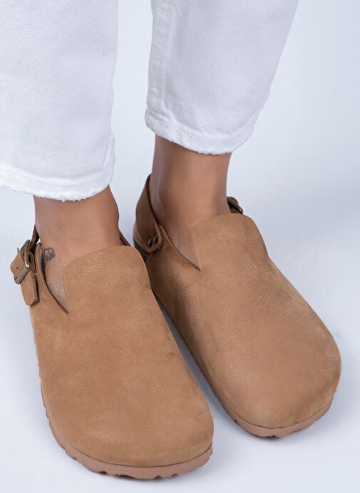 Manijero Taba Kadın Deri Sandalet MNJ.076.10 - Görsel 4