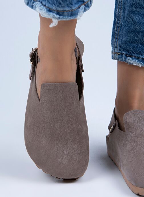 Manijero Vizon Kadın Deri Sandalet MNJ.076.11 - Görsel 7