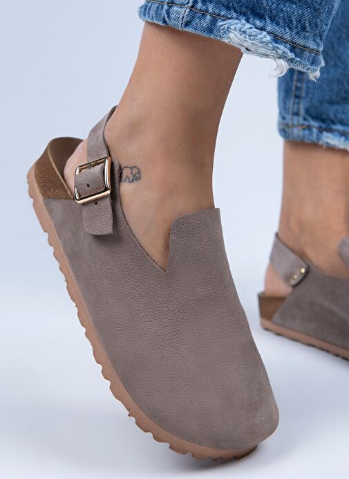 Manijero Vizon Kadın Deri Sandalet MNJ.076.11 - Görsel 6