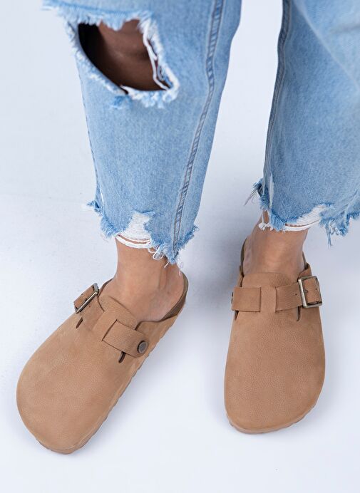 Manijero Taba Kadın Deri Terlik MNJ.077.07 - Görsel 7