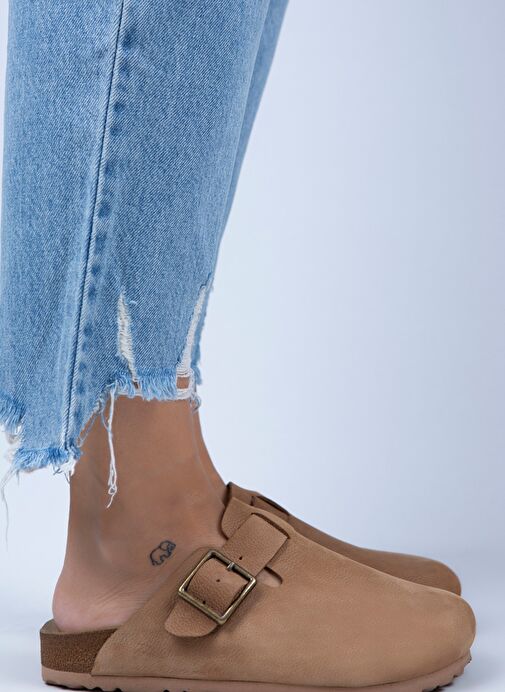 Manijero Taba Kadın Deri Terlik MNJ.077.07 - Görsel 2