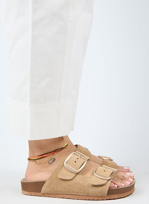 Manijero Kum Kadın Süet Terlik MNJ.010.32 - Görsel 7