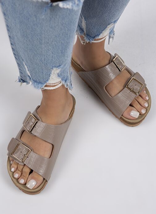 Manijero Vizon Kadın Deri Terlik MNJ.091.03 - Görsel 6