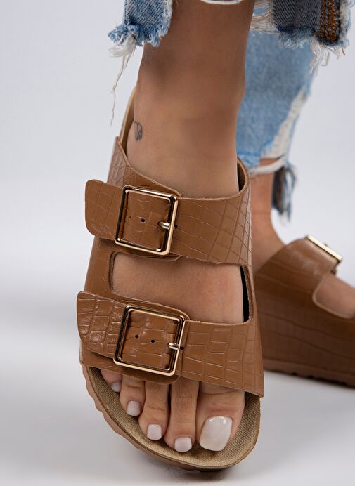 Manijero Taba Kadın Deri Terlik MNJ.091.05 - Görsel 5