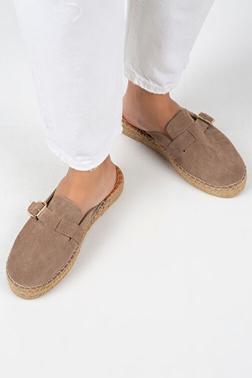 Manijero Vizon Kadın Süet Terlik MNJ.092.04 - Görsel 3