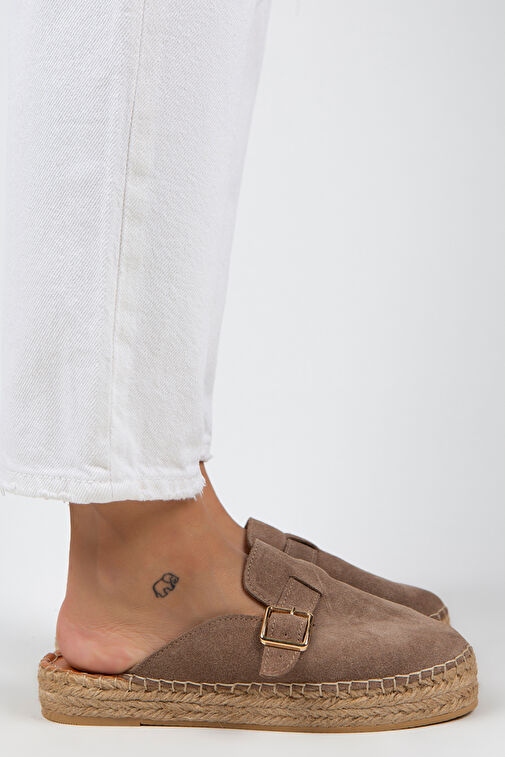 Manijero Vizon Kadın Süet Terlik MNJ.092.04 - Görsel 2