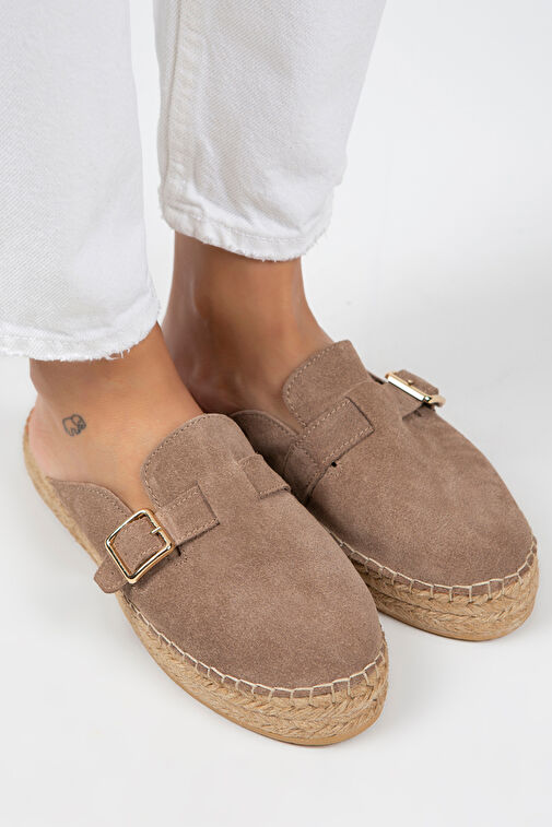 Manijero Vizon Kadın Süet Terlik MNJ.092.04 - Görsel 4