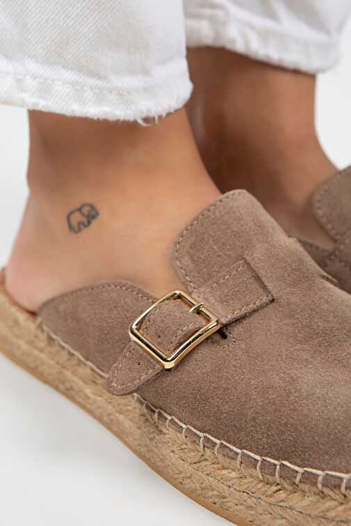 Manijero Vizon Kadın Süet Terlik MNJ.092.04 - Görsel 5