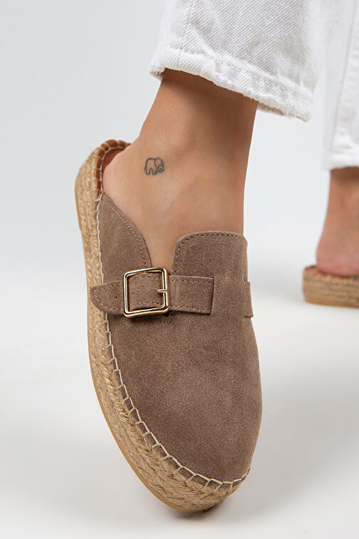 Manijero Vizon Kadın Süet Terlik MNJ.092.04 - Görsel 7