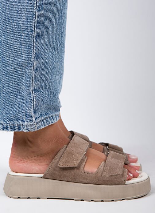 Manijero Vizon Kadın Süet Terlik MNJ.082.05 - Görsel 3