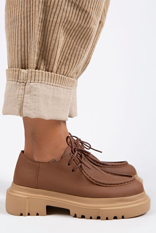 Manijero Taba Kadın Deri Günlük Ayakkabı MNJ.065.04 - Görsel 3