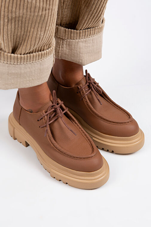 Manijero Taba Kadın Deri Günlük Ayakkabı MNJ.065.04 - Görsel 5