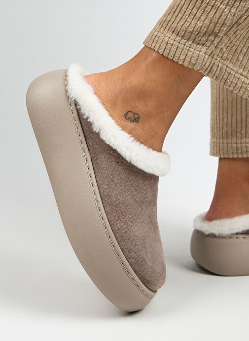 Manijero Vizon Kadın Deri Terlik MNJ.110.02 - Görsel 6