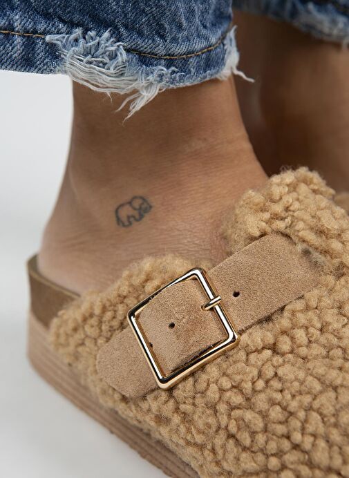 Manijero Karamel Kadın Terlik MNJ.105.08 - Görsel 4
