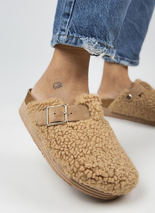 Manijero Karamel Kadın Terlik MNJ.105.08 - Görsel 5