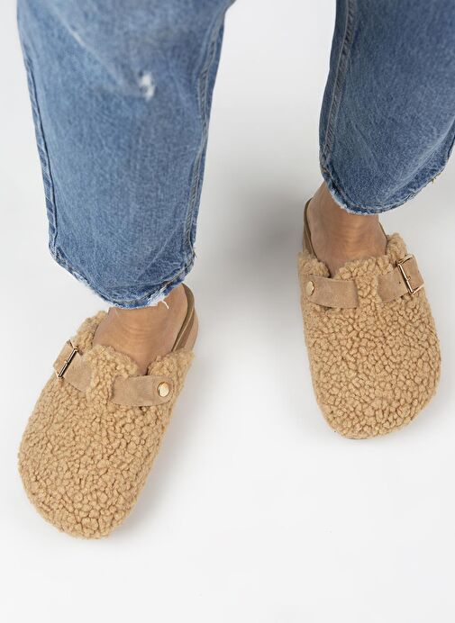 Manijero Karamel Kadın Terlik MNJ.105.08 - Görsel 8