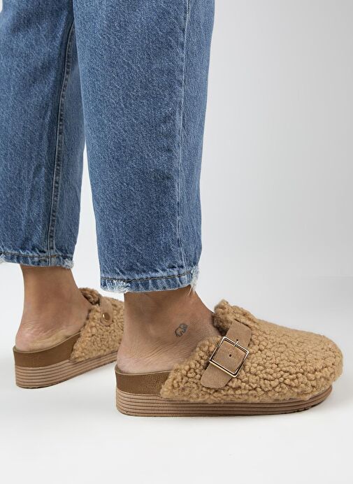 Manijero Karamel Kadın Terlik MNJ.105.08 - Görsel 7