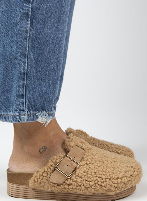 Manijero Karamel Kadın Terlik MNJ.105.08 - Görsel 2