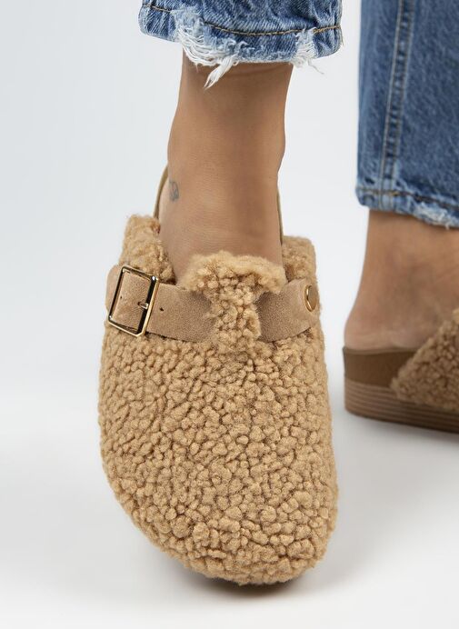 Manijero Karamel Kadın Terlik MNJ.105.08 - Görsel 6