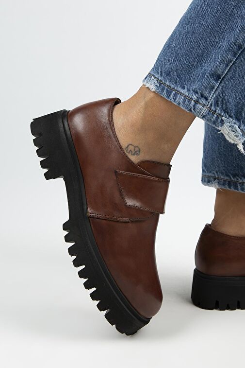 Manijero Taba Kadın Deri Günlük Ayakkabı MNJ.112.02 - Görsel 3