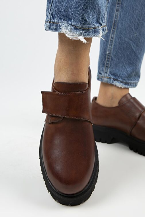 Manijero Taba Kadın Deri Günlük Ayakkabı MNJ.112.02 - Görsel 8