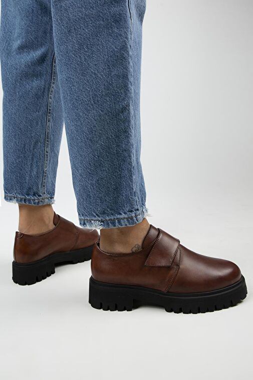 Manijero Taba Kadın Deri Günlük Ayakkabı MNJ.112.02 - Görsel 9